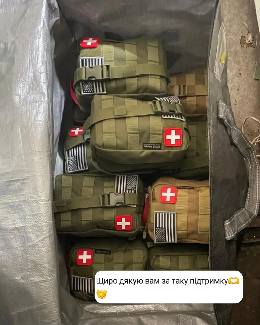 Збір на IFAK-аптечки разом з TacMedHelp закрито: 168 аптечок передано військовим